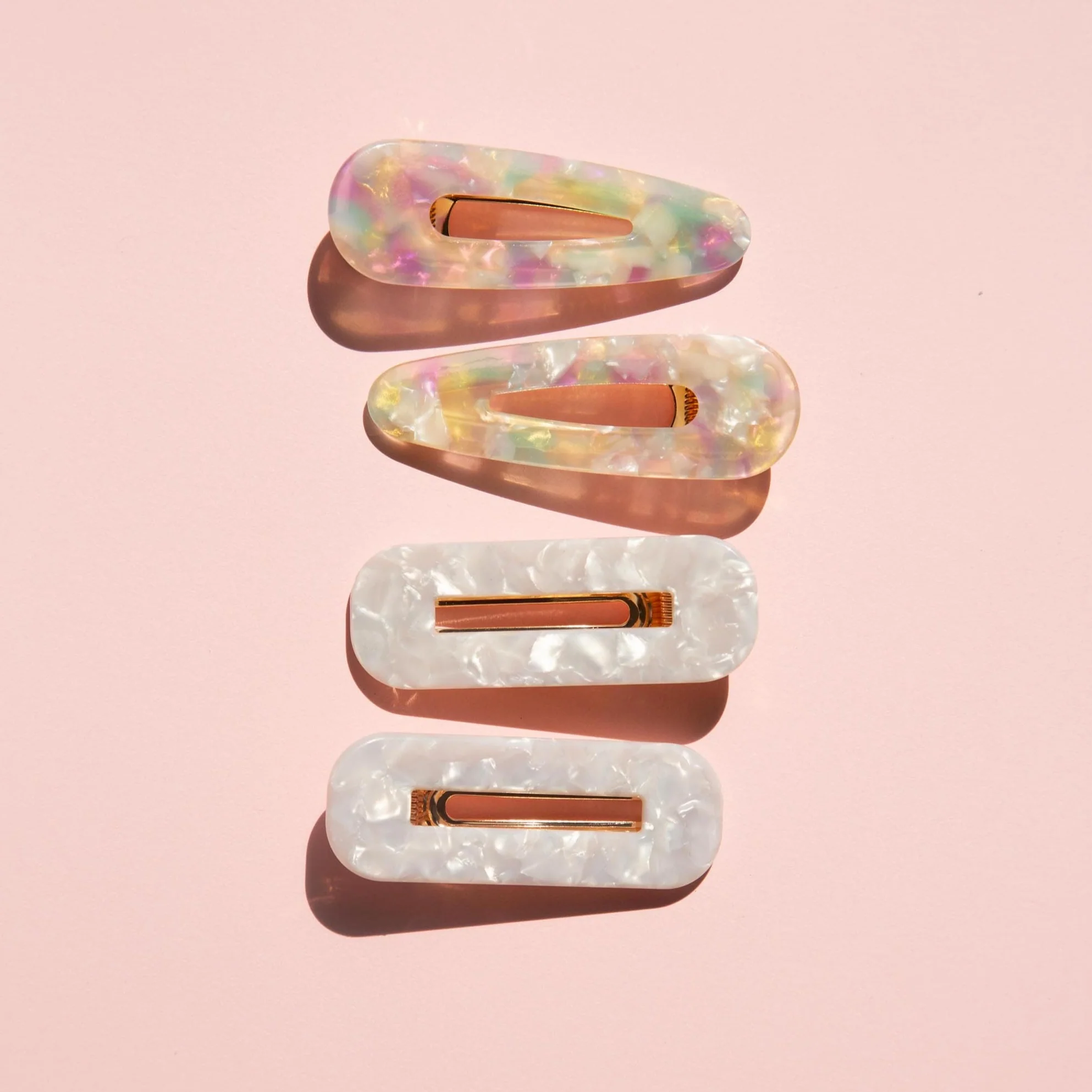 Only Curls Crocodile Hair Clips (4-Pack) - Pastel - Image 2