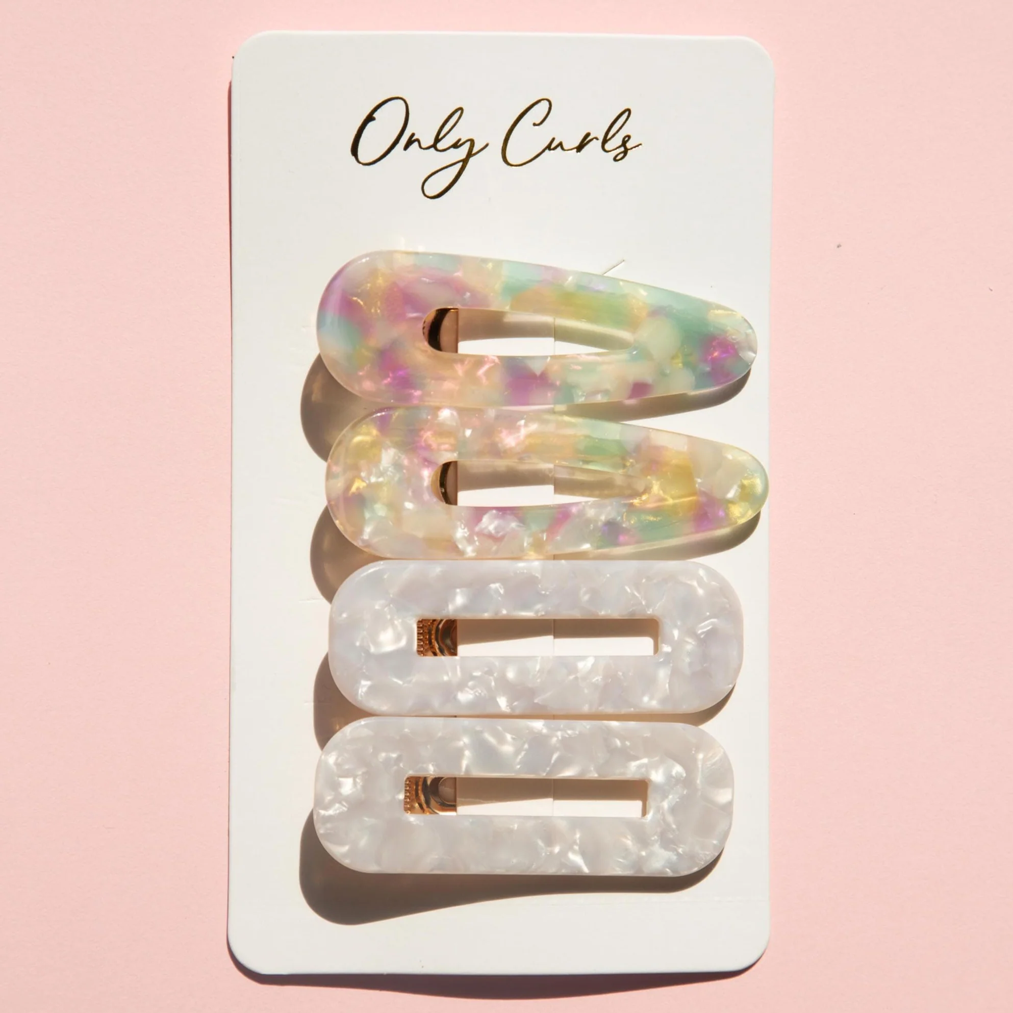 Only Curls Crocodile Hair Clips (4-Pack) - Pastel - Image 3