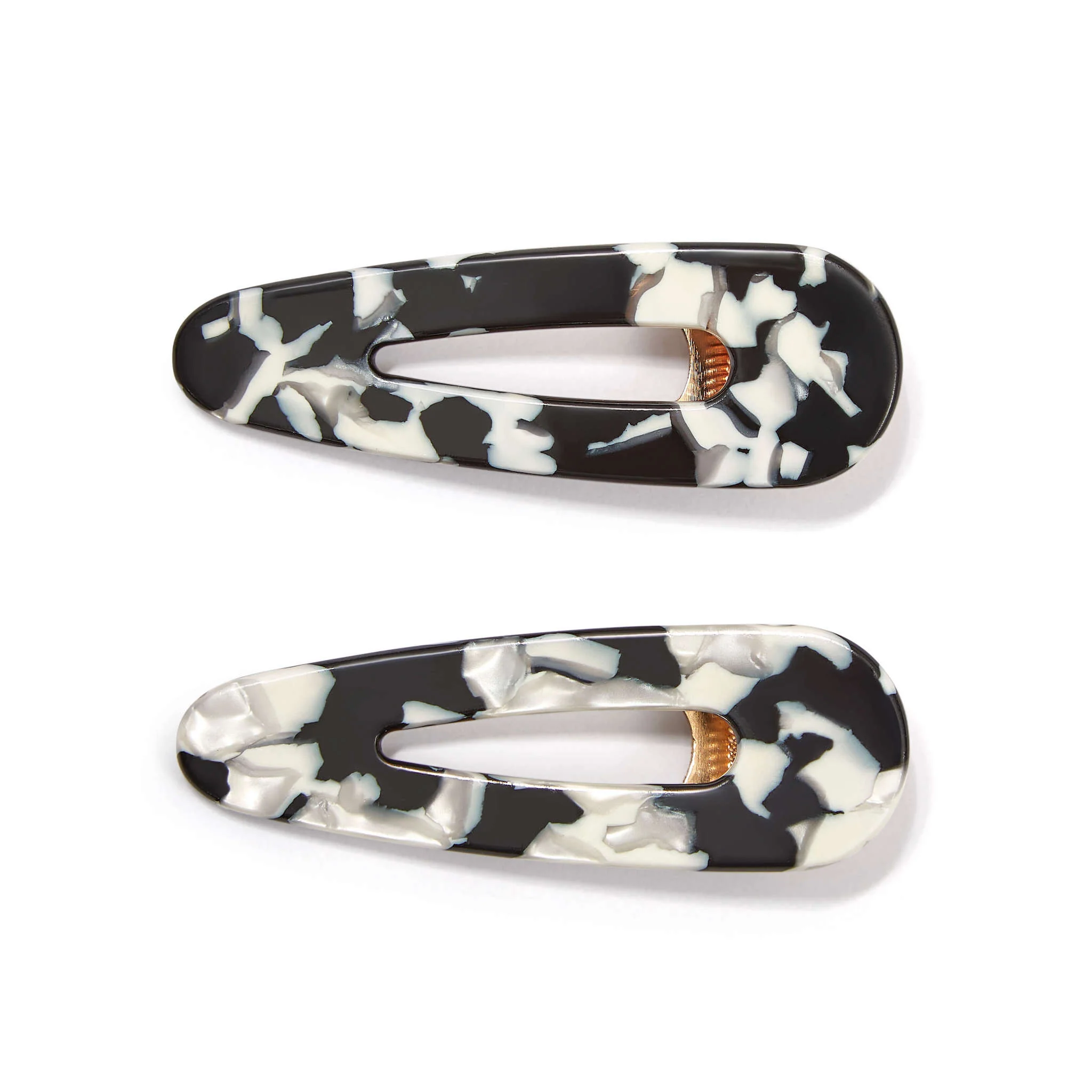 Only Curls Crocodile Hair Clips - Black Marble - Image 3
