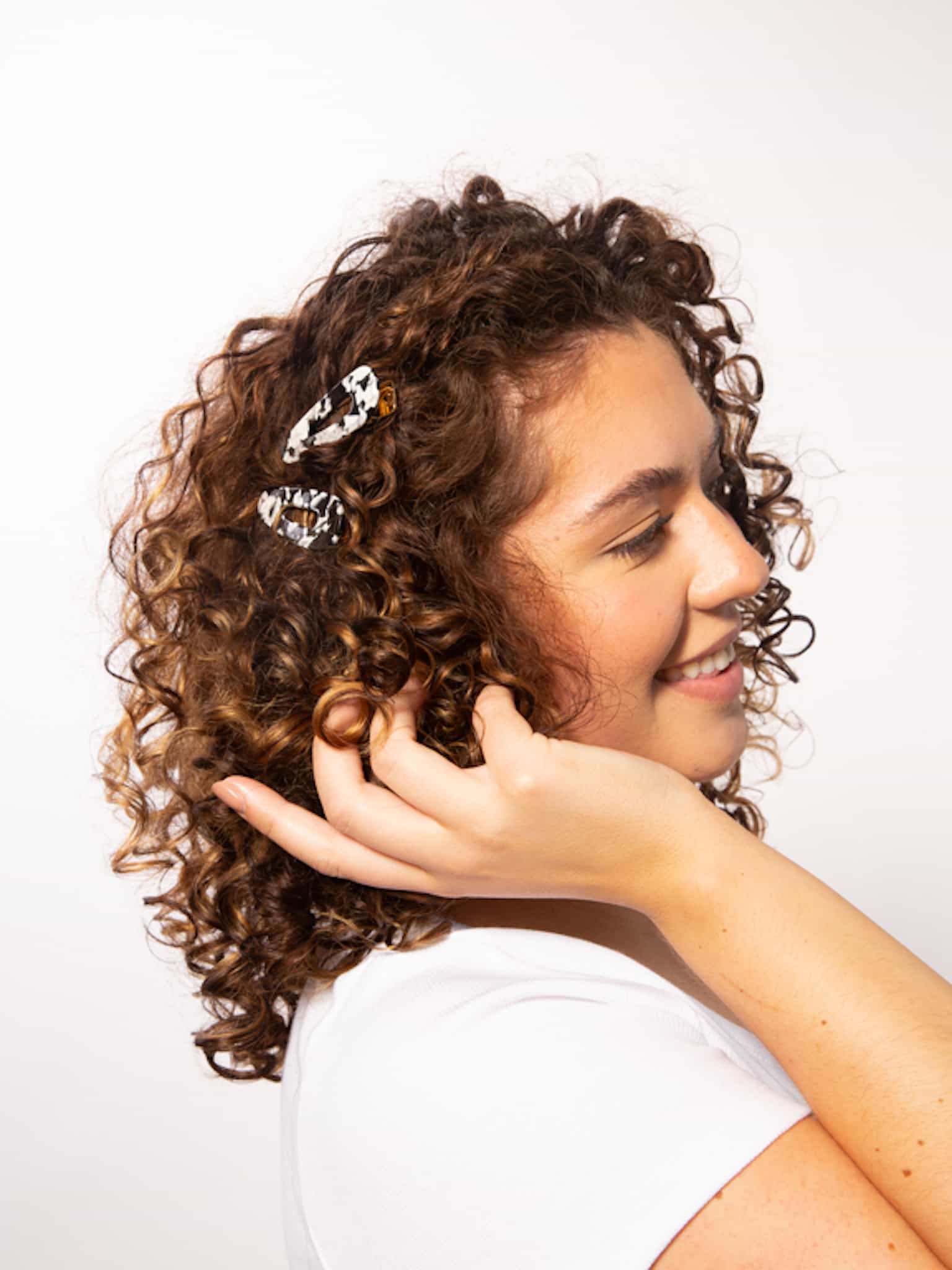 Only Curls Crocodile Hair Clips - Black Marble - Image 4