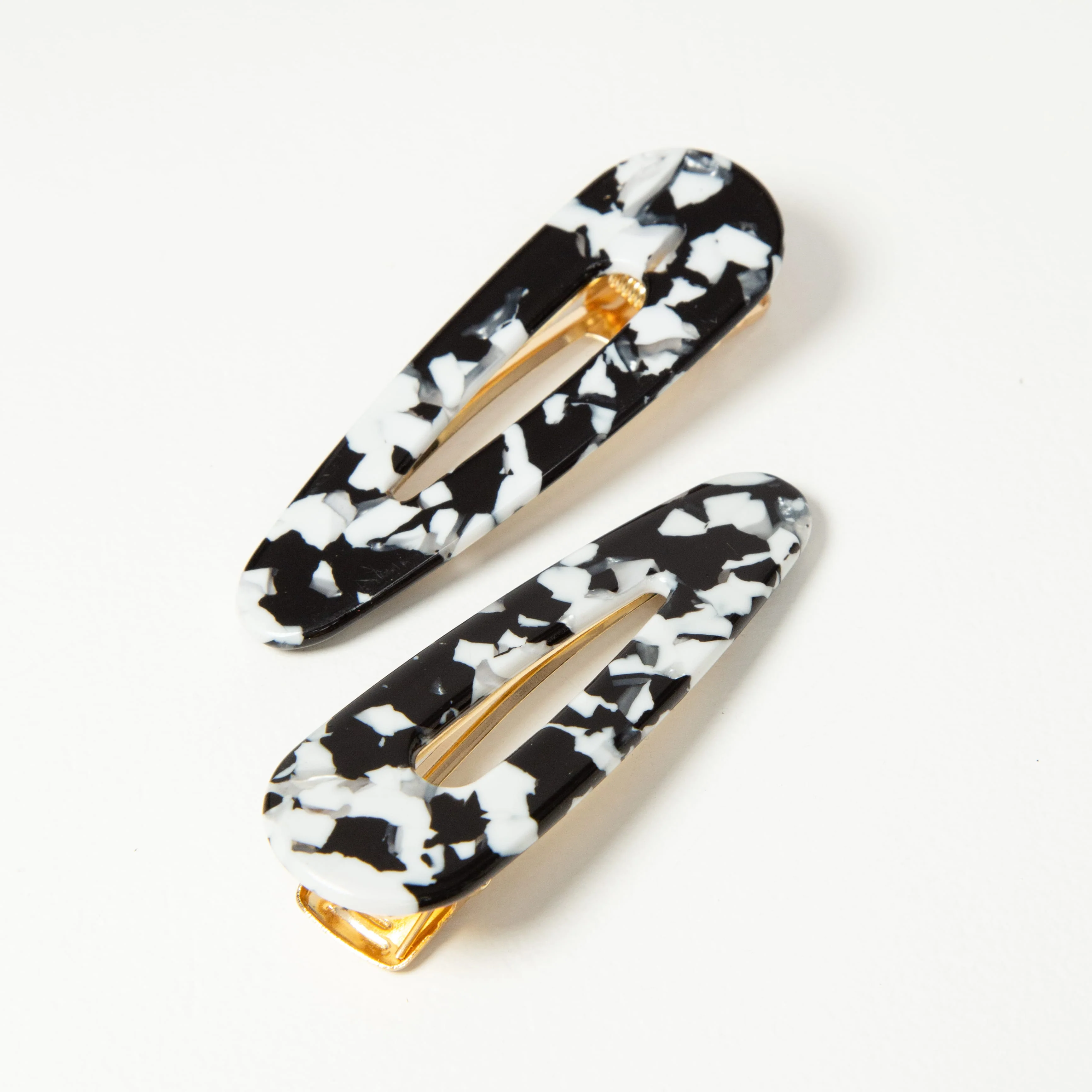 Only Curls Crocodile Hair Clips - Black Marble - Image 5