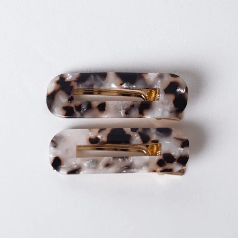 Only Curls Crocodile Hair Clips - Black Speckle - Image 6