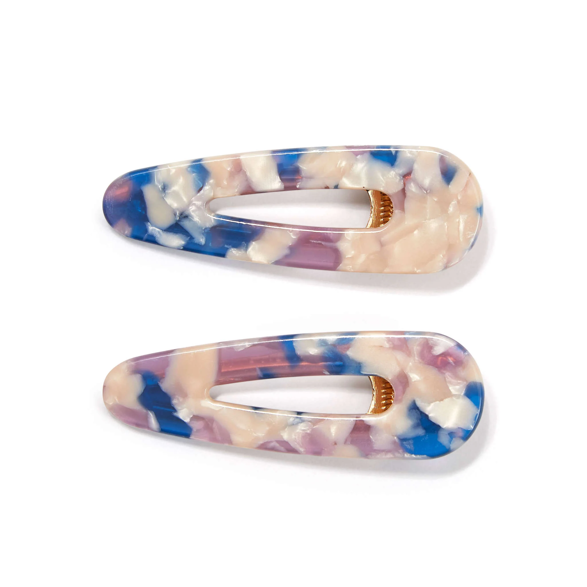 Only Curls Crocodile Hair Clips - Blue Confetti - Image 3