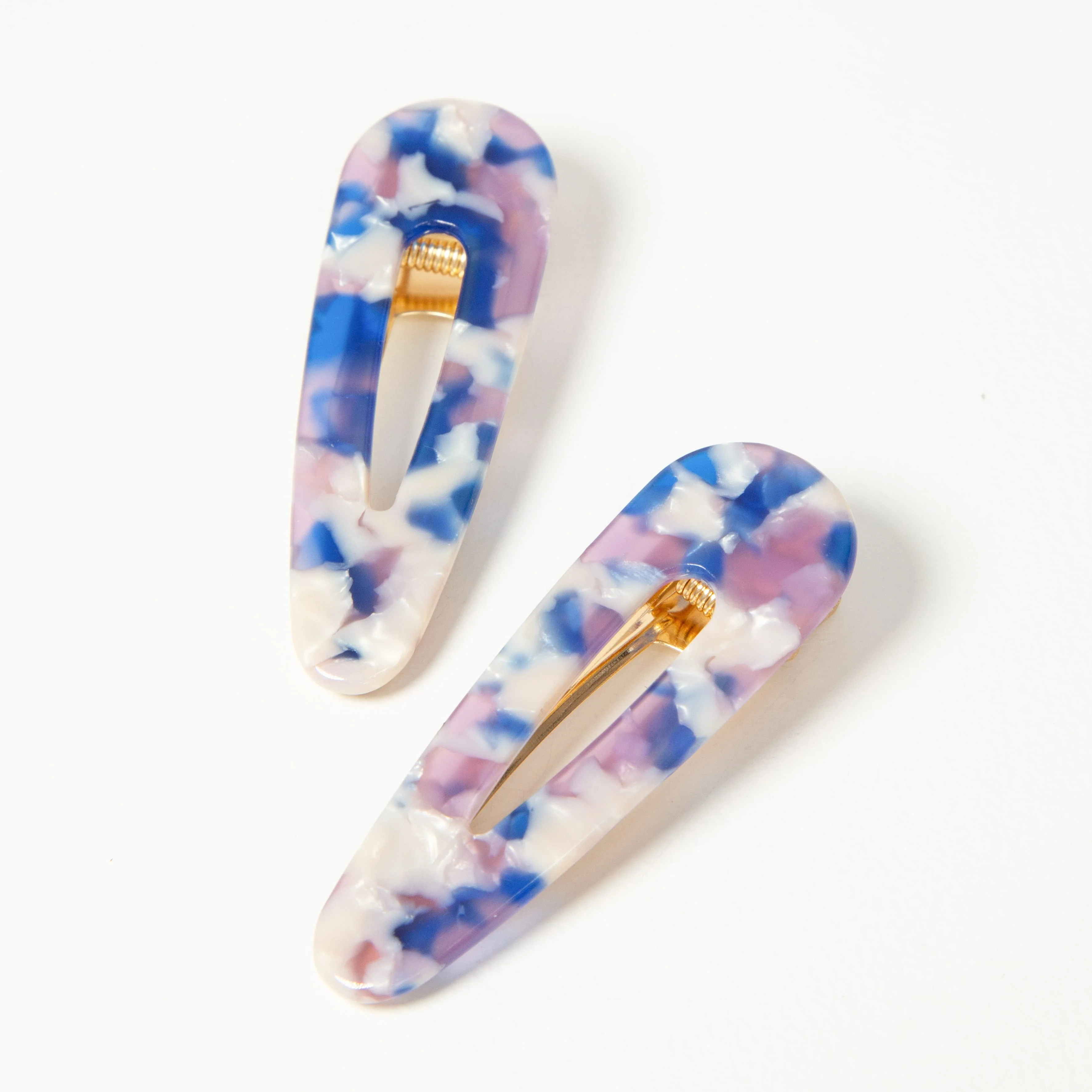 Only Curls Crocodile Hair Clips - Blue Confetti - Image 4