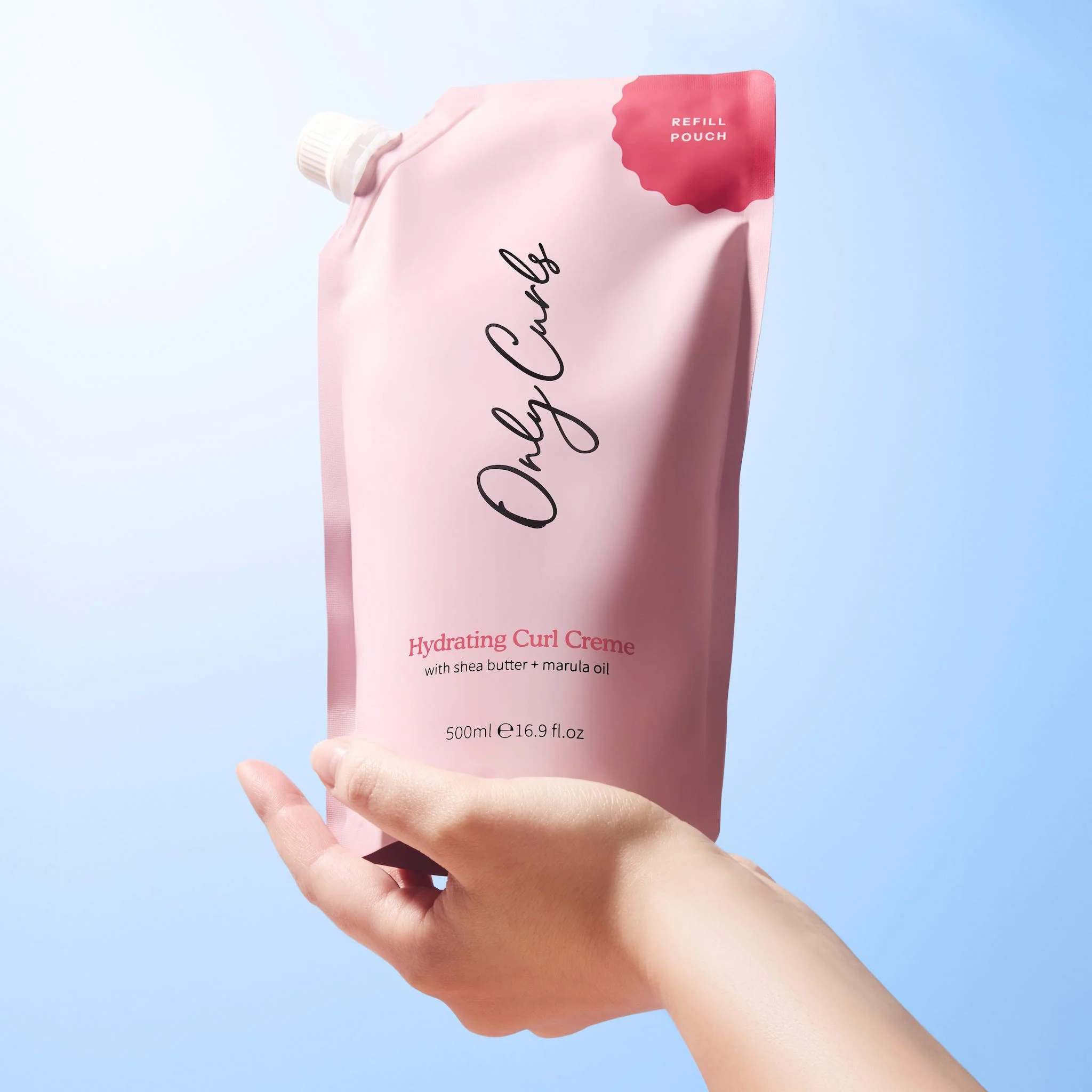 Only Curls Hydrating Curl Creme 500ml - Refill Pouch - Image 6