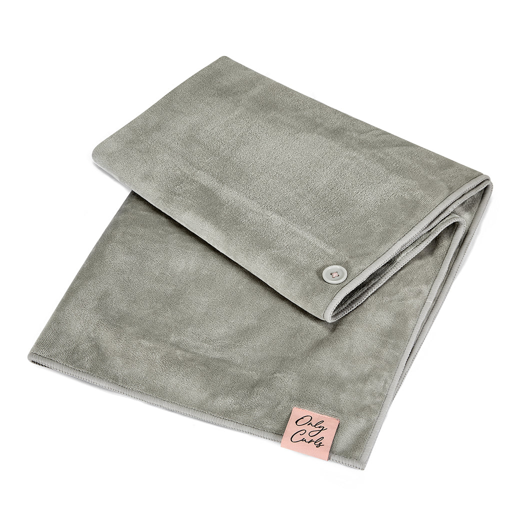 Only Curls Microfibre Hair Towel - Silver - Image 3