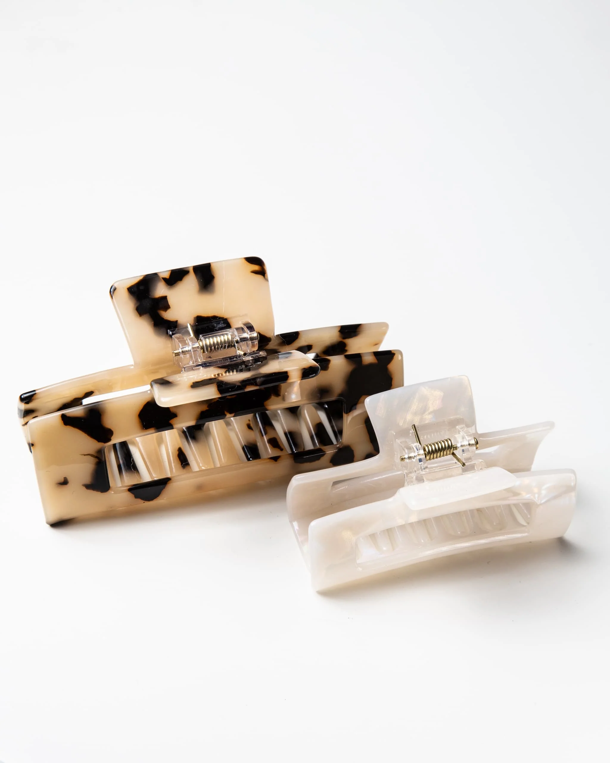 Only Curls Claw Clips (Rectangle) - Tan - Image 2
