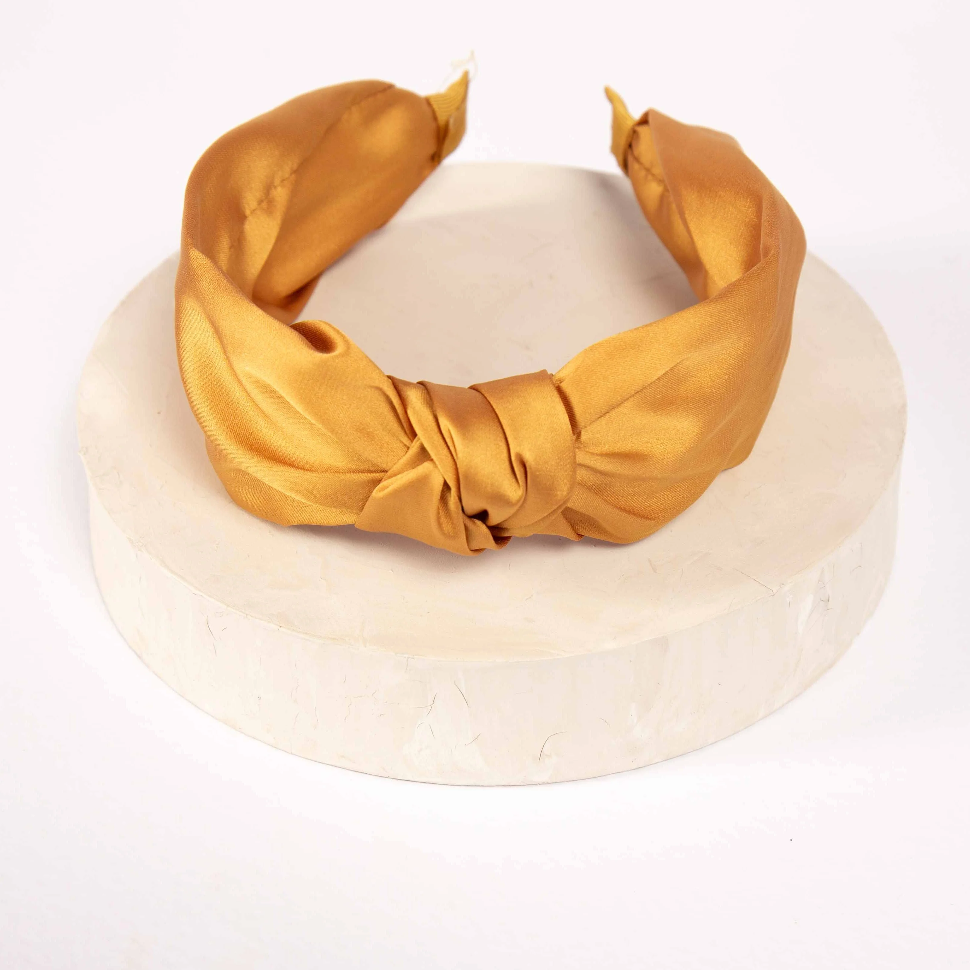 Only Curls Satin Knot Headband - Gold - Image 5