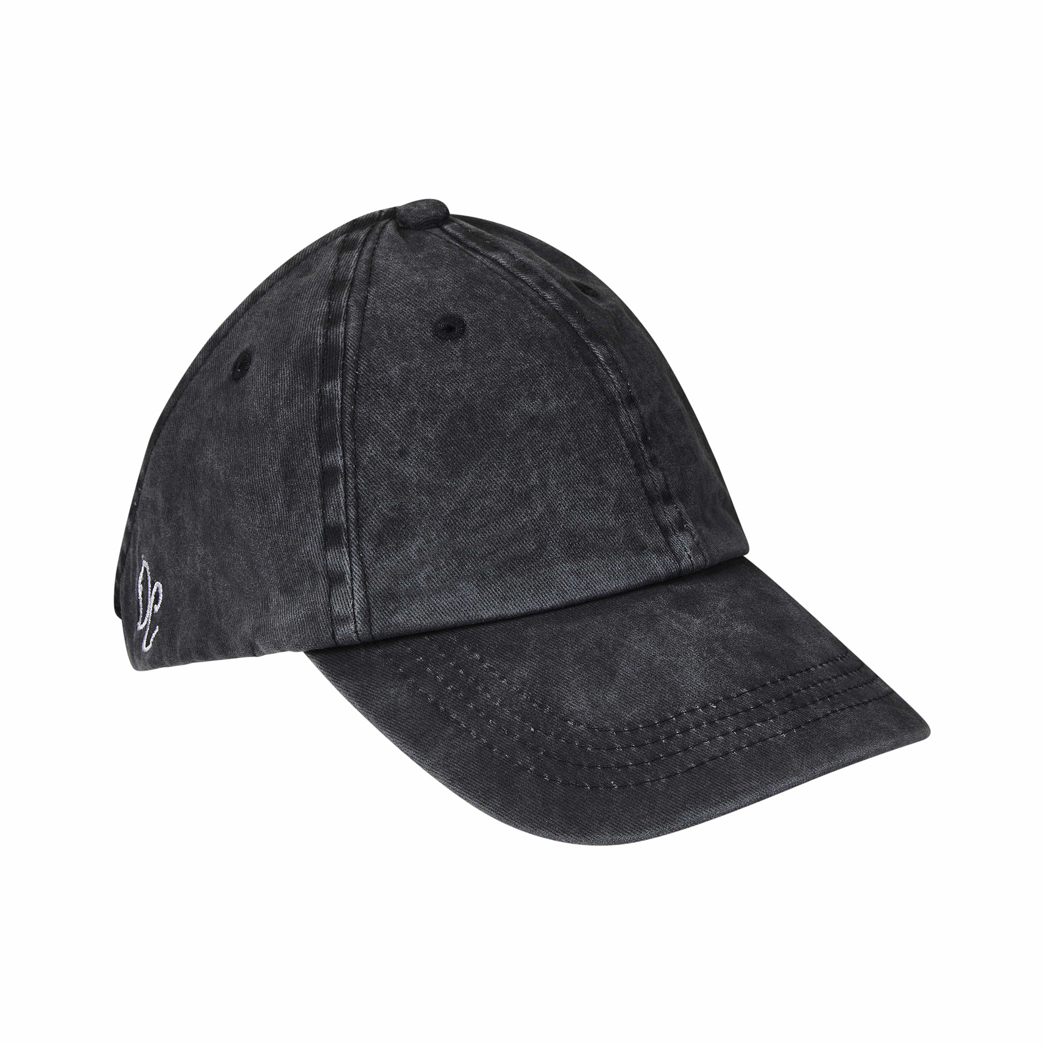 Only Curls Satin Lined Baseball Hat (with open back) - Washed Grey - Image 7