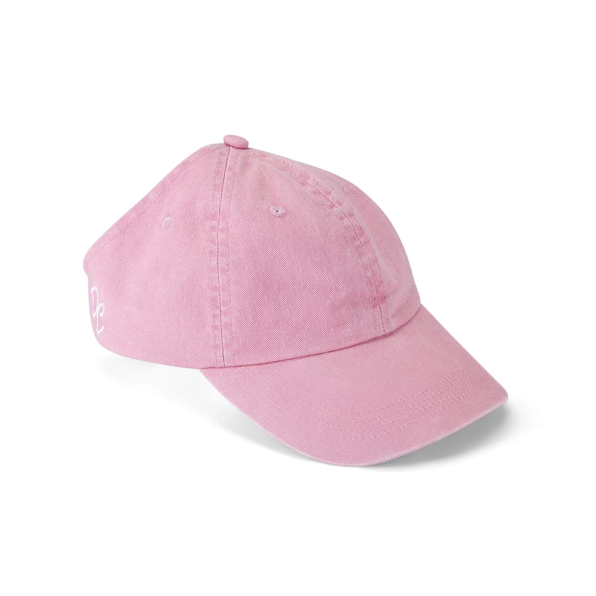 Only Curls Satin Lined Baseball Hat (with open back) - Washed Pink - Image 3