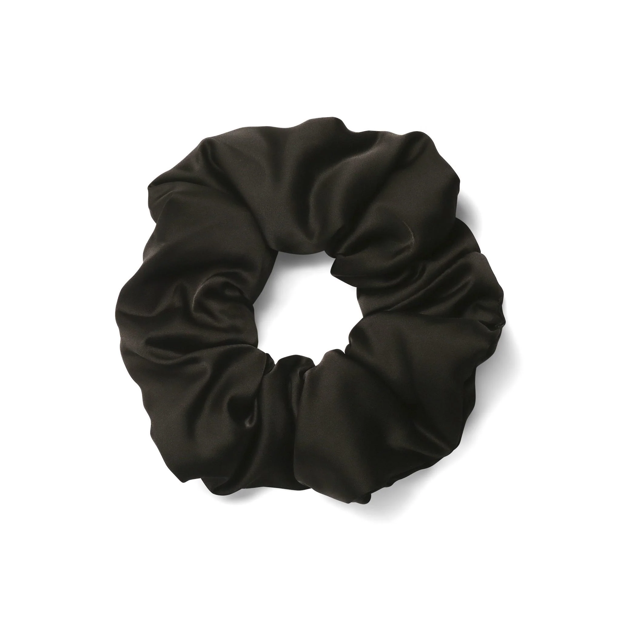 Only Curls Satin Pillow Scrunchies - Black and Bronze Twin Pack - Image 2