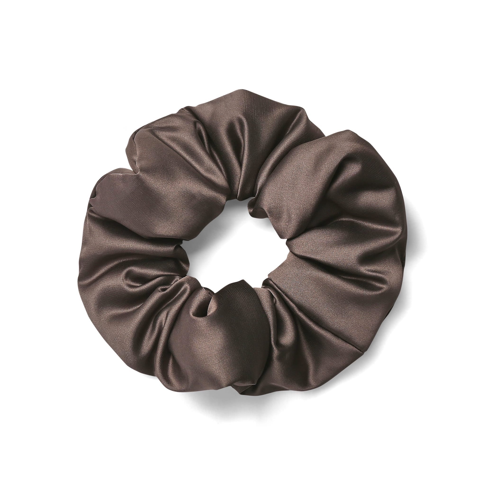 Only Curls Satin Pillow Scrunchies - Slate Grey and Dusty Pink Twin Pack - Image 2