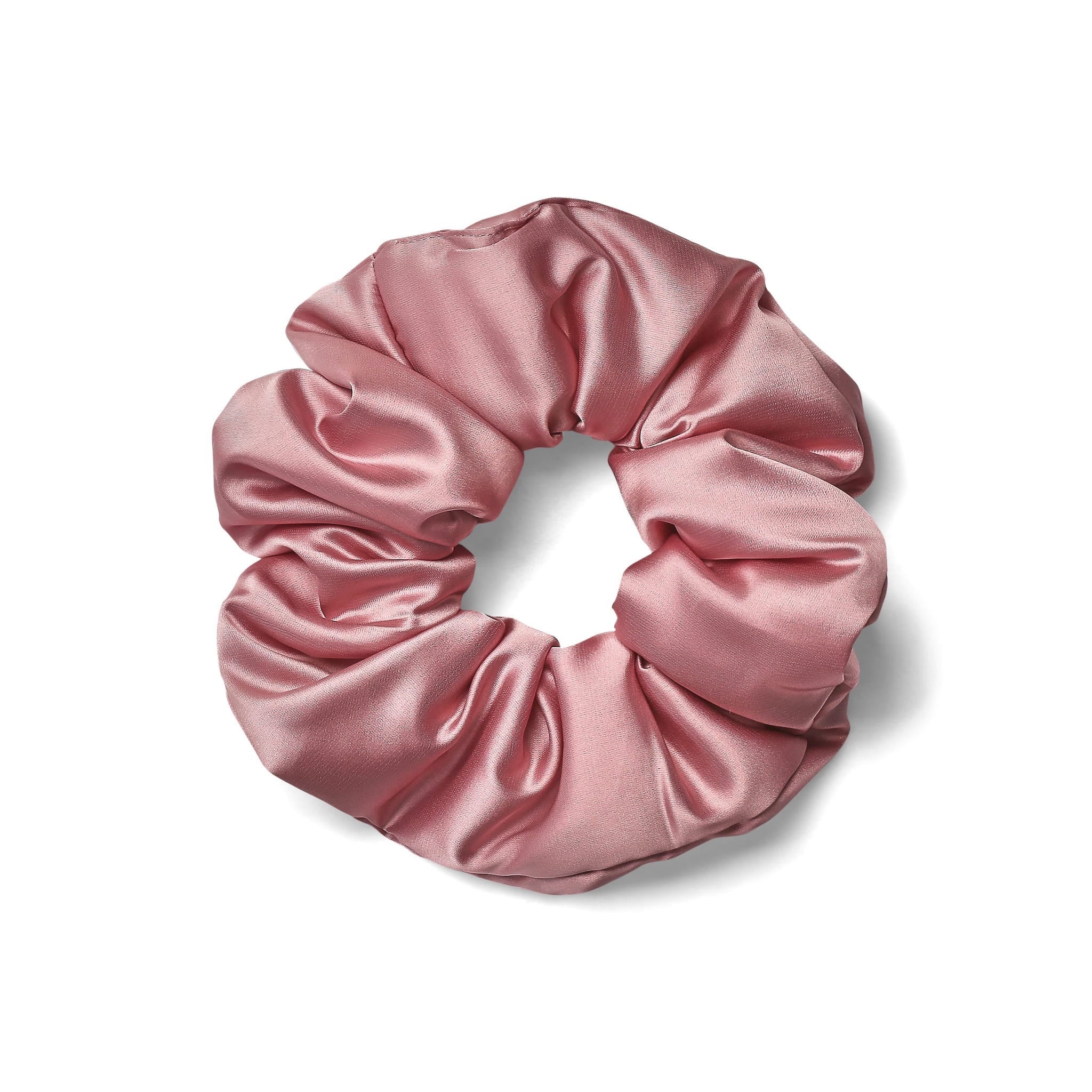 Only Curls Satin Pillow Scrunchies - Slate Grey and Dusty Pink Twin Pack - Image 3