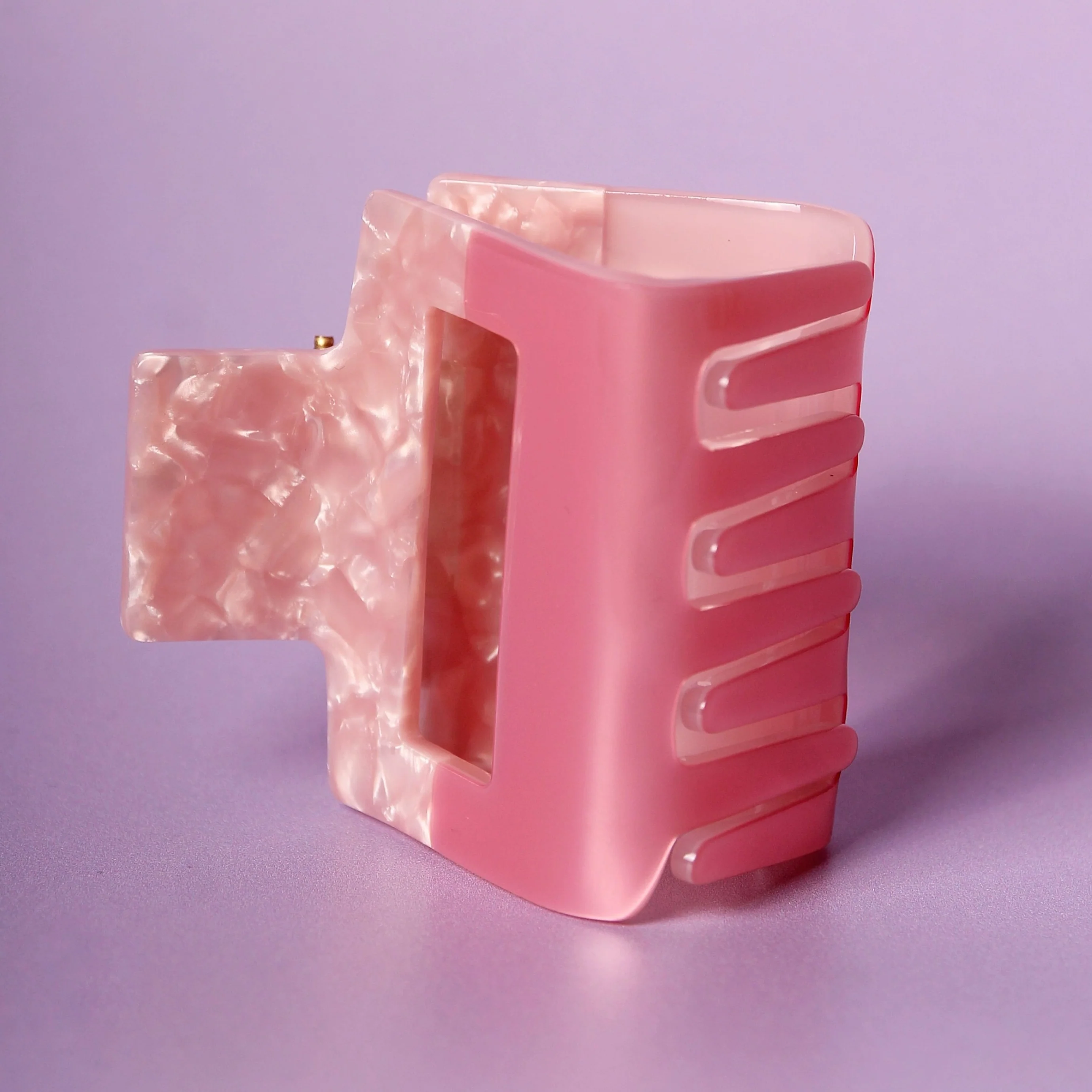 Only Curls Claw Clip (Square) - Pink - Image 3