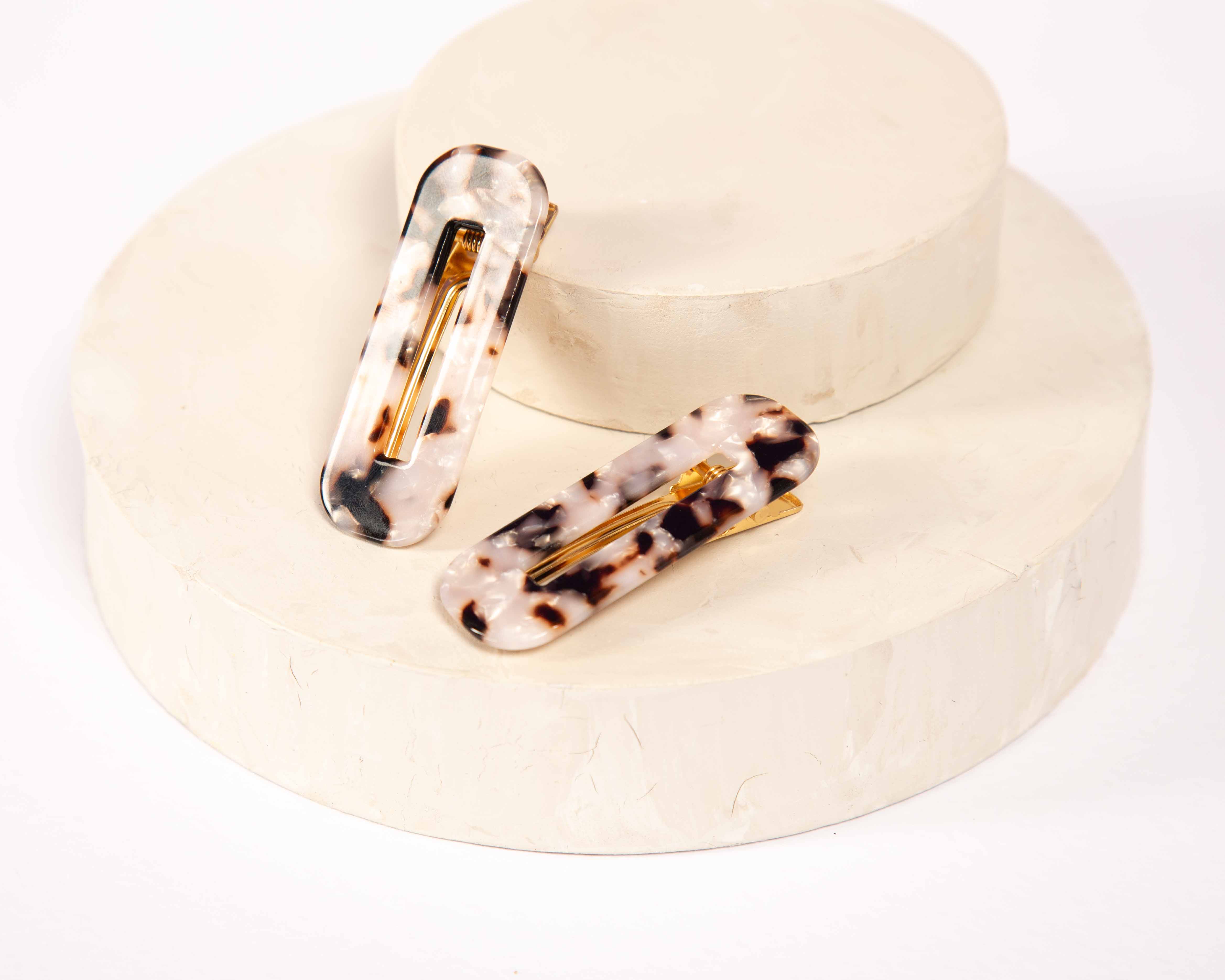 Only Curls Crocodile Hair Clips - Tort Speckle - Image 4