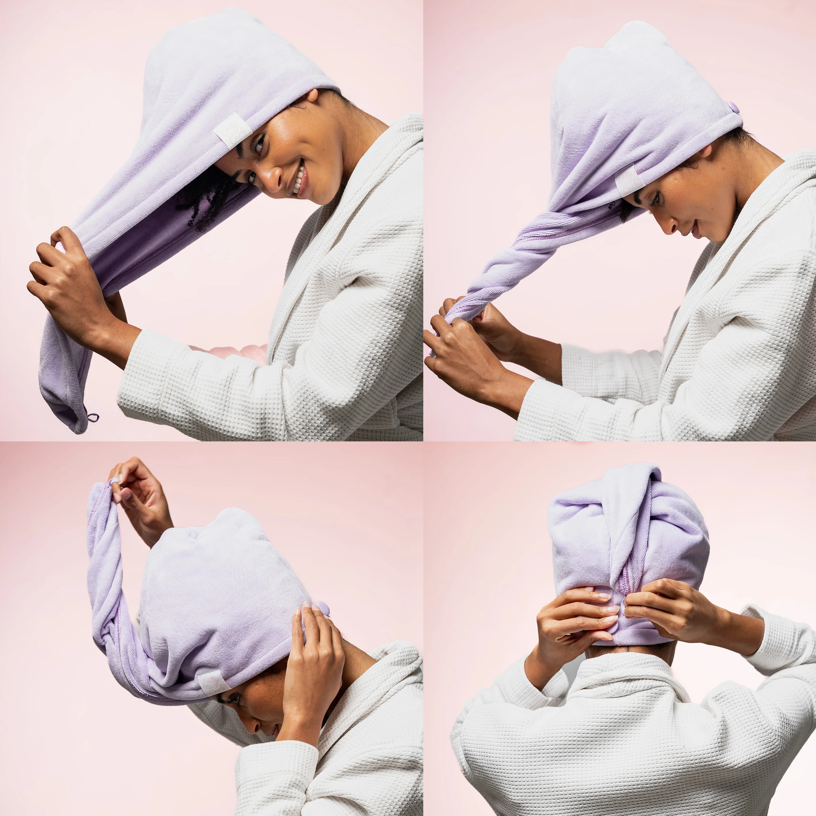 Only Curls Towel Turban - Lilac - Image 6