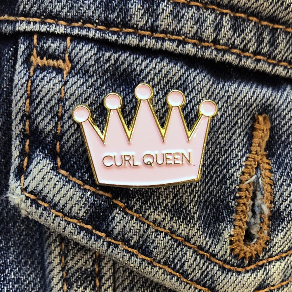 Only Curls Pin Badge - Curl Queen - Image 2