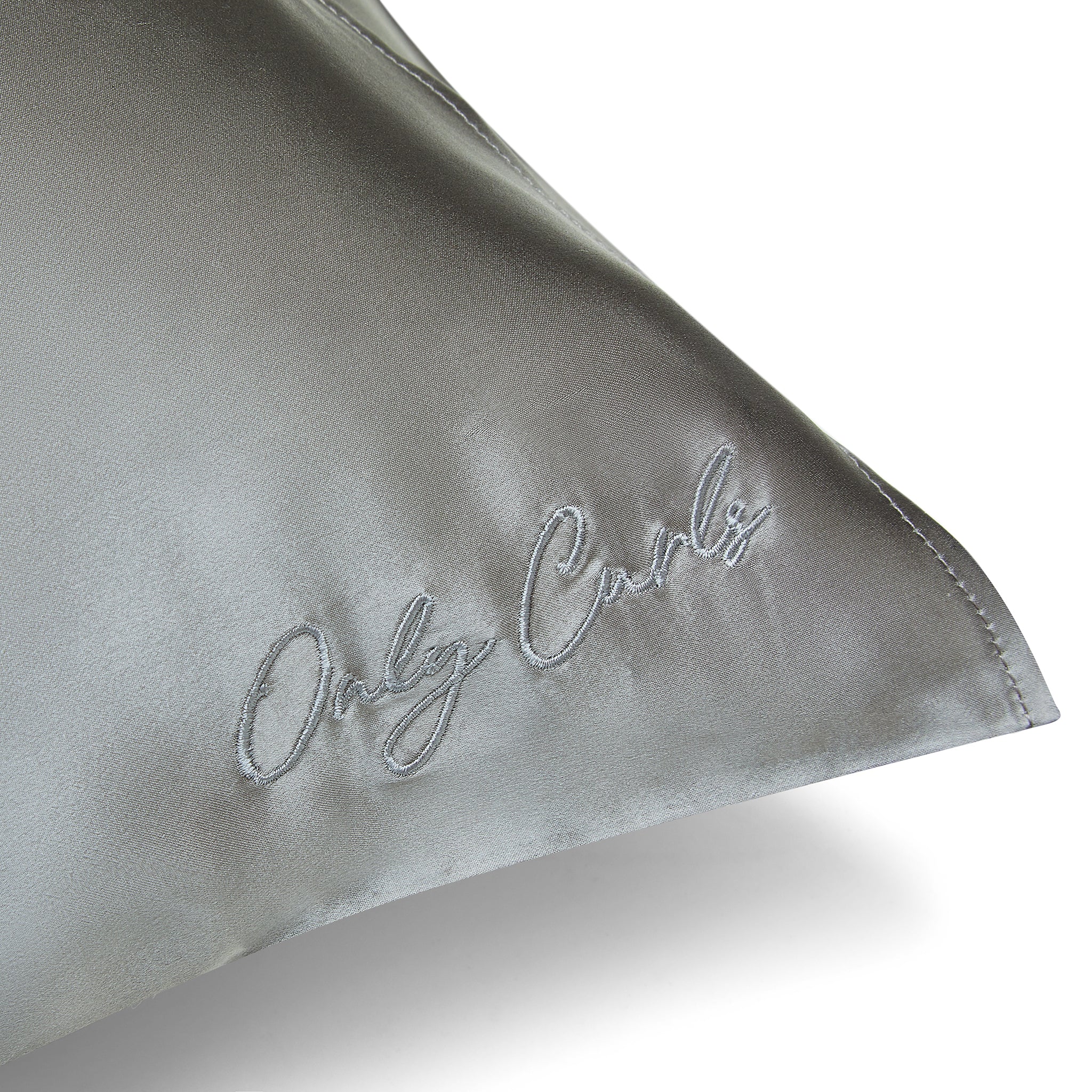 Only Curls Silk Pillowcase - Grey - Image 3