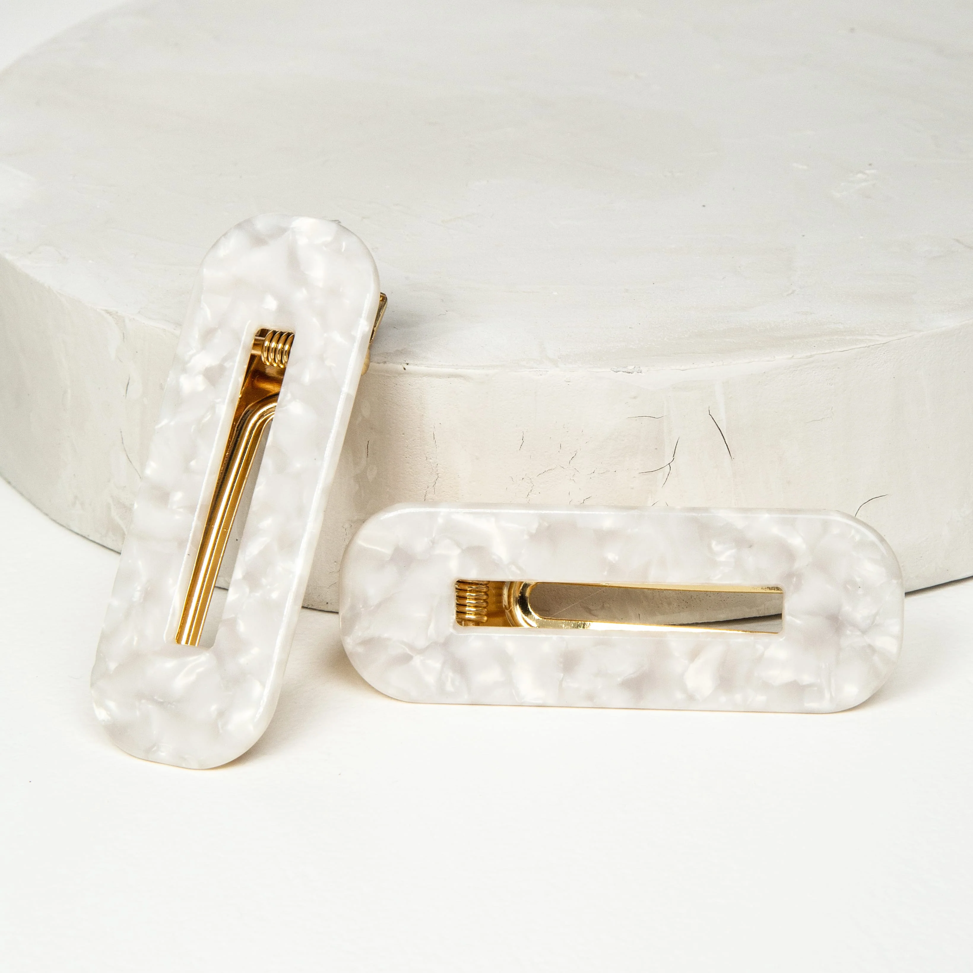 Only Curls Crocodile Hair Clips - White Shimmer - Image 7